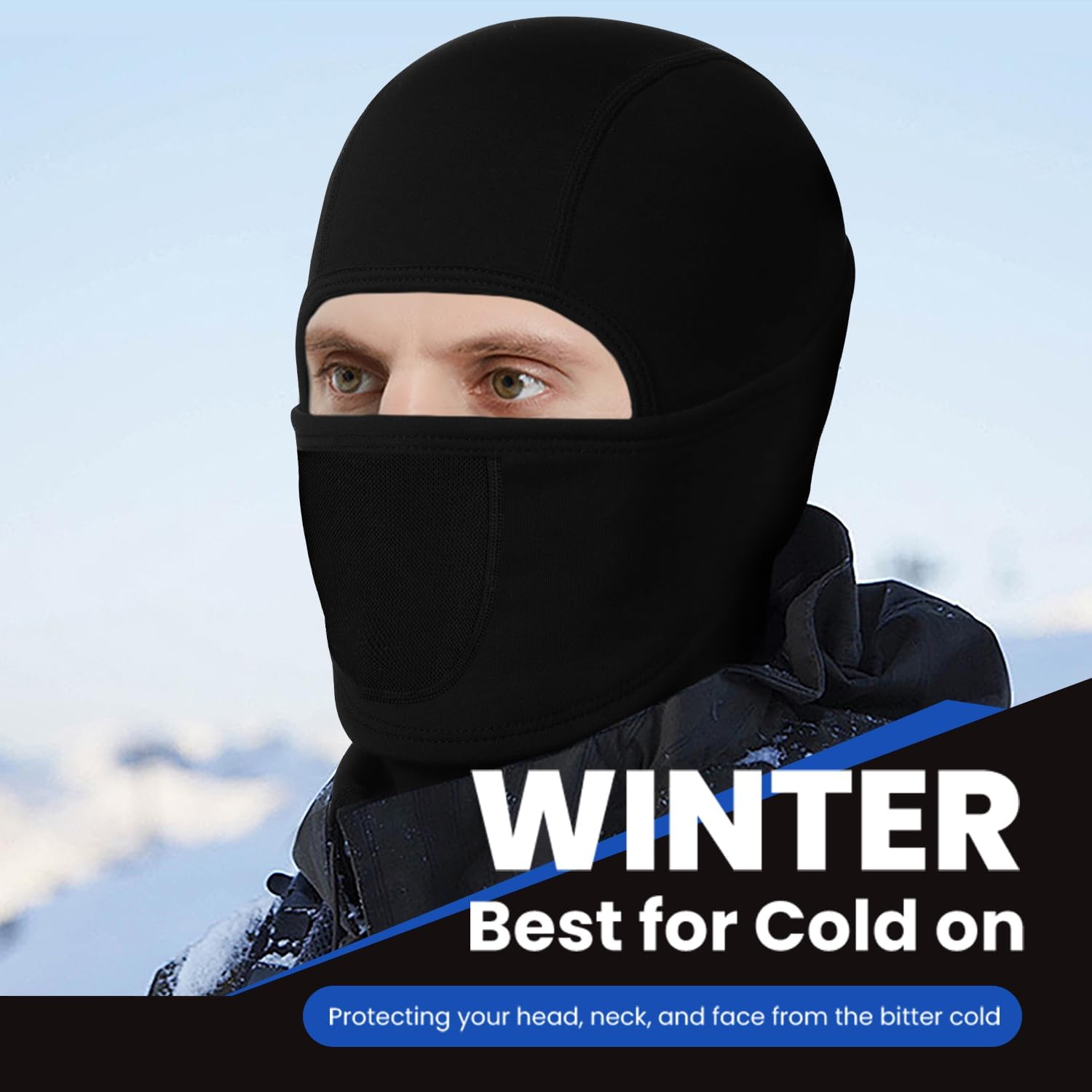 Balaclava Winter Face Mask for Cold Weather Breathable Ski Mask for Men Women Perfect for Skiing Outdoor - Image 2