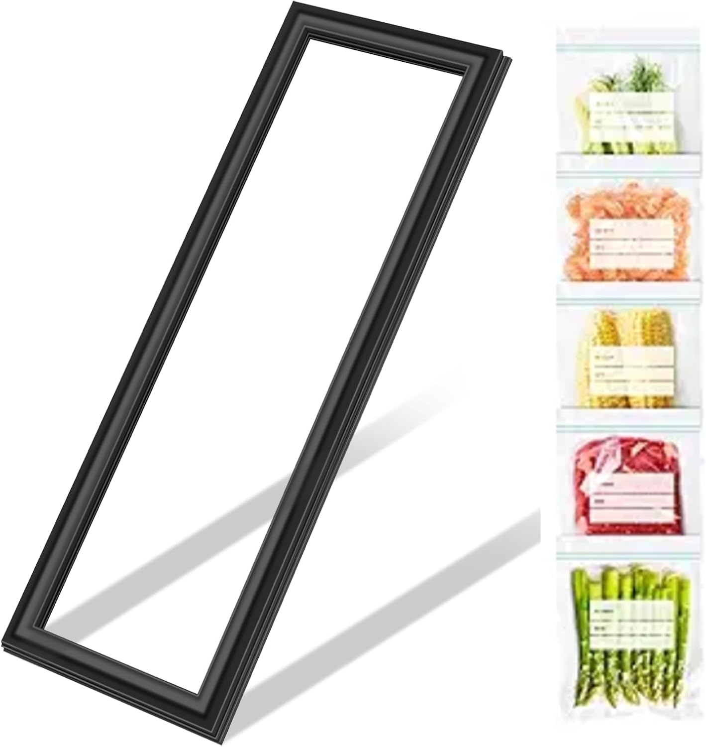 UPGRADED 2159083 Refrigerator Door Gasket Replacement Compatible with Whirlpool Refrigerator Door Seal, Replaces Part Number W10911422 2171185 2181893 2196241 Kenmore Freezer Door Gasket