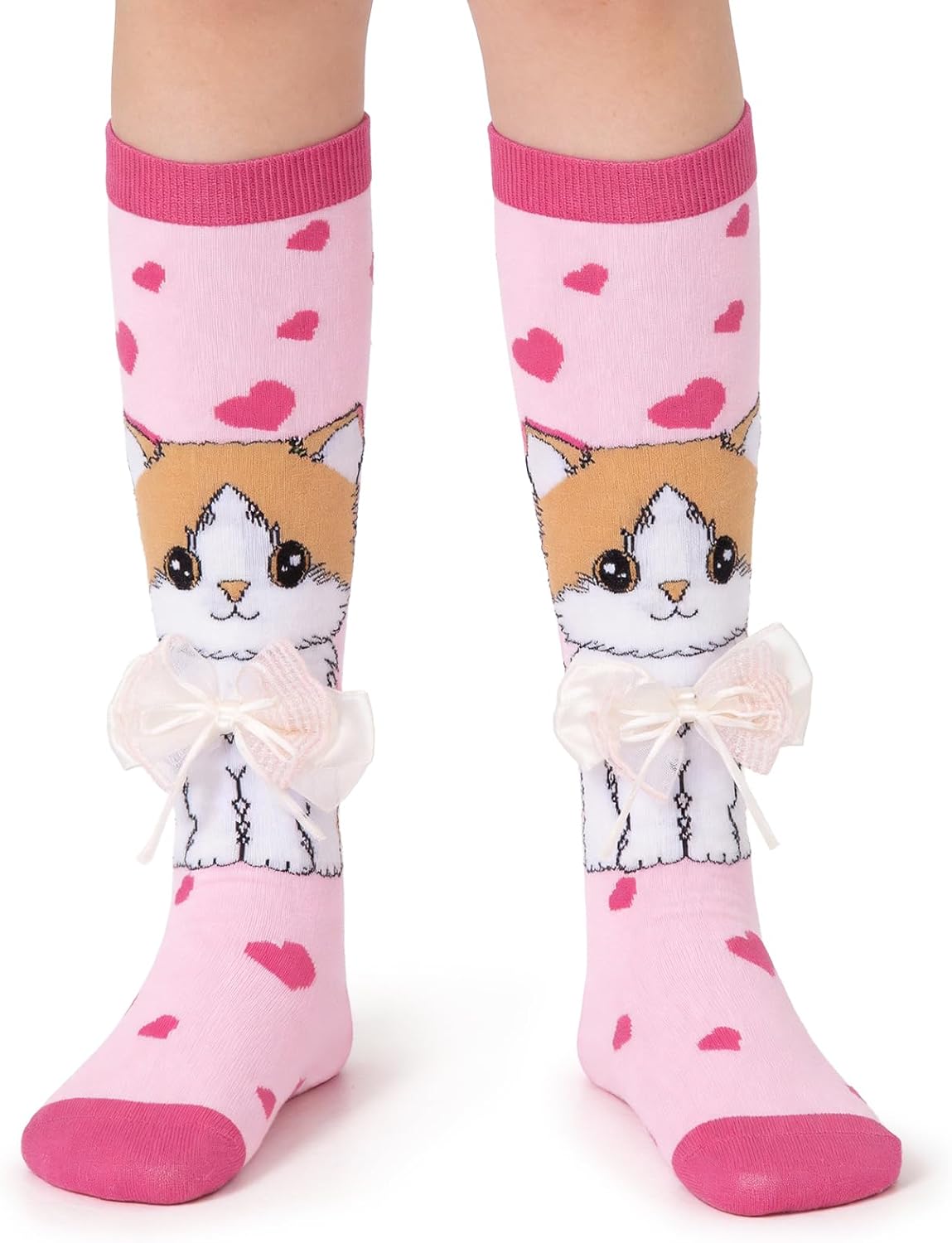 Crazy Socks for Kids - Cute Knee High Silly Socks Funny Style Colorful Cute Animal Knee High Socks for 3-12 Years Kids