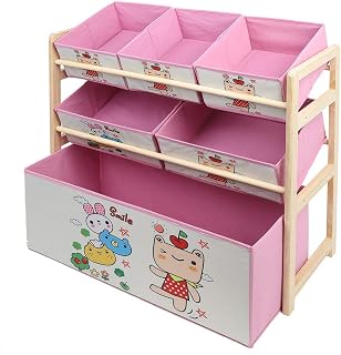 TARSHYRY Estante de Libros, Estante de Libros para Habitaciones para Niños Ricos Almacenamiento Dibujos Animados Rosados ​​ Color Rosa Niños, Salas, Aula, Preescolares