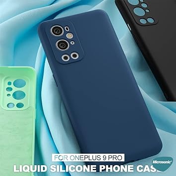 Microsonic OnePlus 9 Pro için Kılıf Groovy Soft Koyu Yeşil [OnePlus 9 Pro ile Uyumlu Kılıf - Koyu Yeşil]