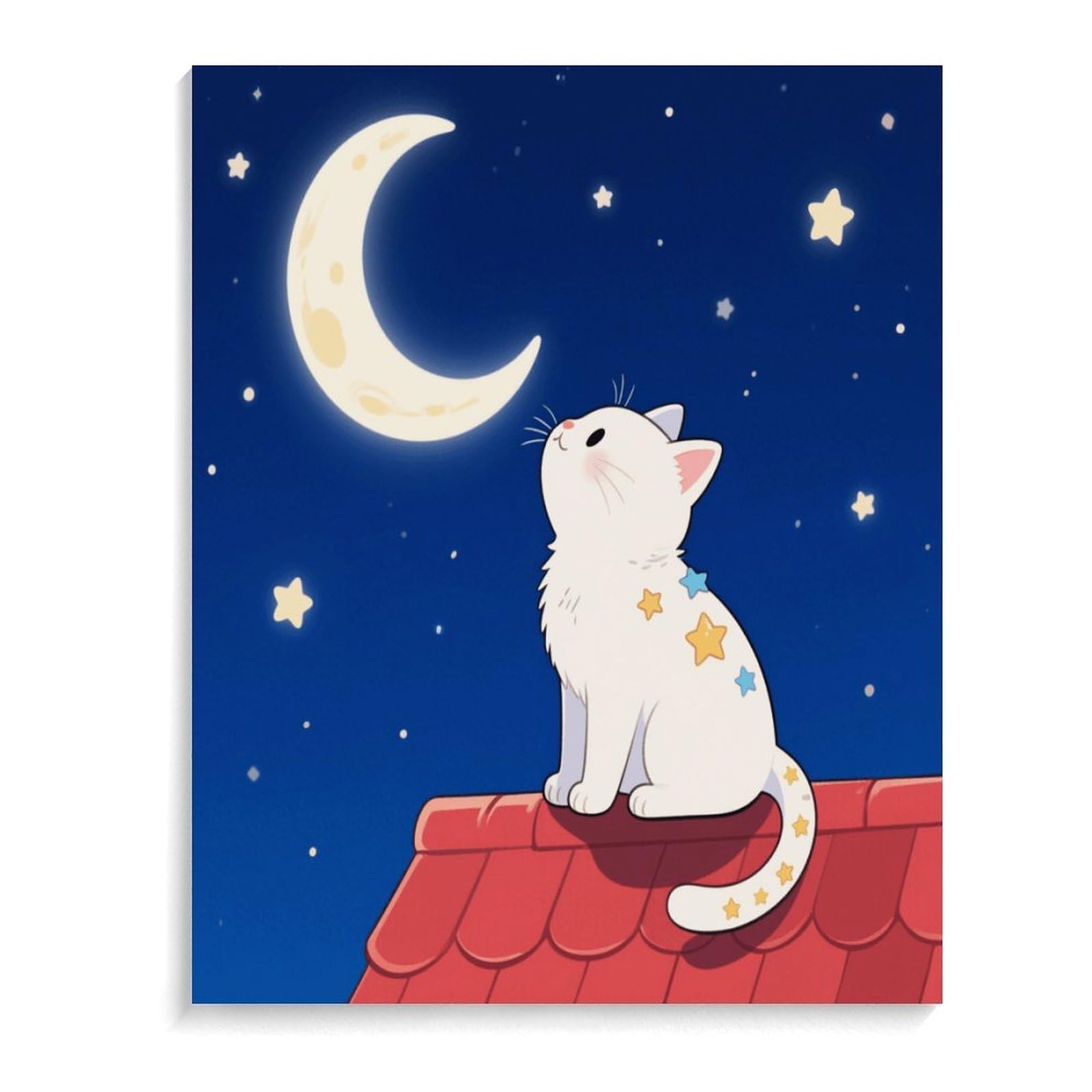 KOAYUBFC Malen-nach-Zahlen-Set für Erwachsene, Anfänger, Erwachsene, Malen-nach-Zahlen-Kits auf Leinwand, Acryl-Ölfarben, Gemälde mit Pinseln als Geschenk, Wanddekoration