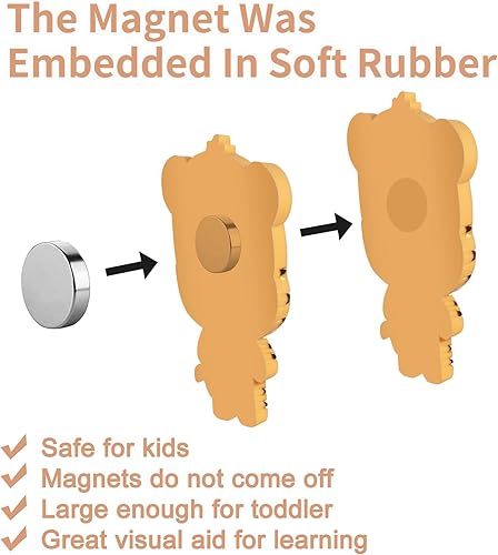 Miniatura 7 de Imanes de nevera para niños pequeños a partir de 3 años  Imán de refrigerador para niños  Imanes educativos para niños  Imanes de aprendizaje para