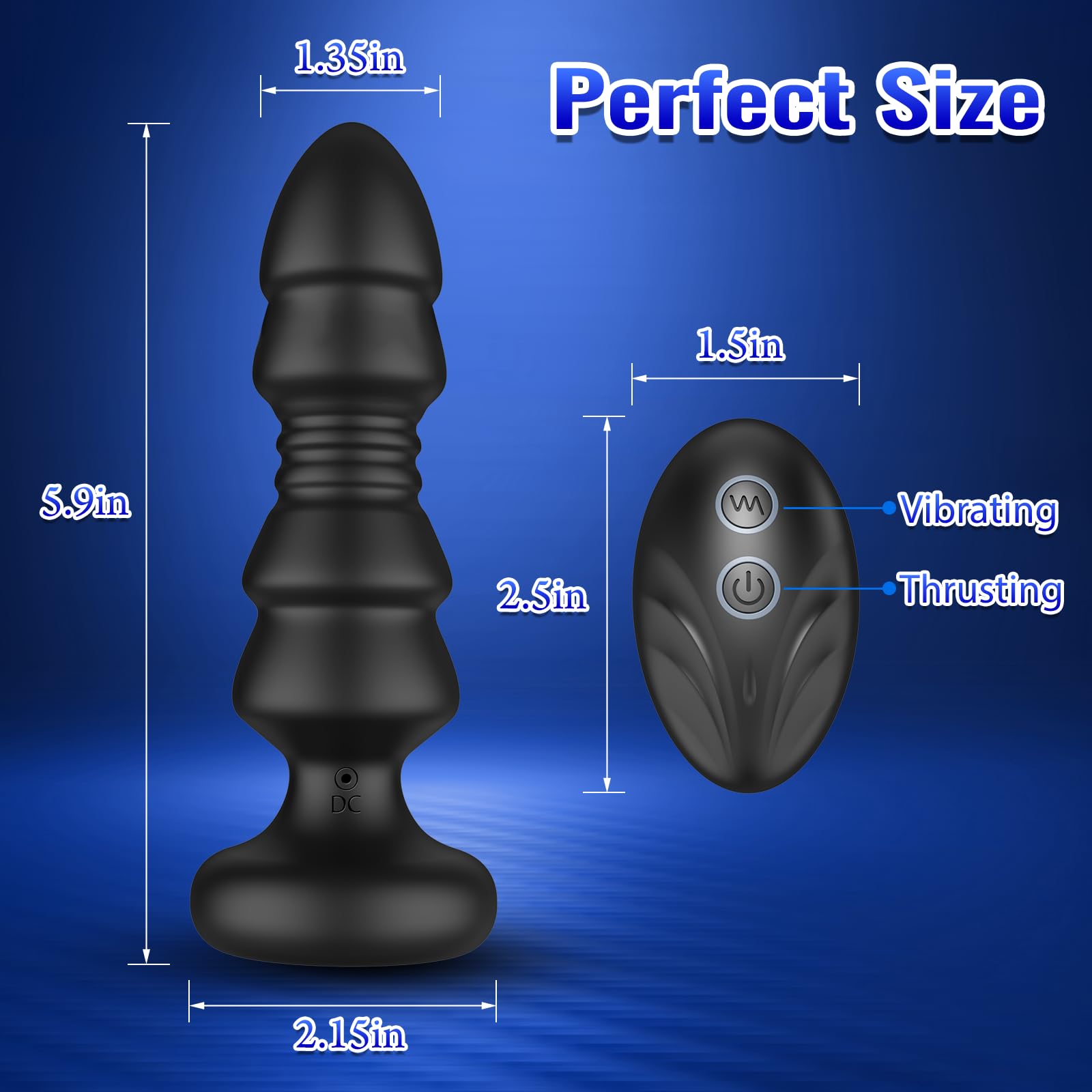 Giocattoli sessuali anali con spinte - Giocattoli anali con APP, telecomando, vibratore per punto G, palline anali con 12 massaggiatori prostatici vibranti e a spinta
