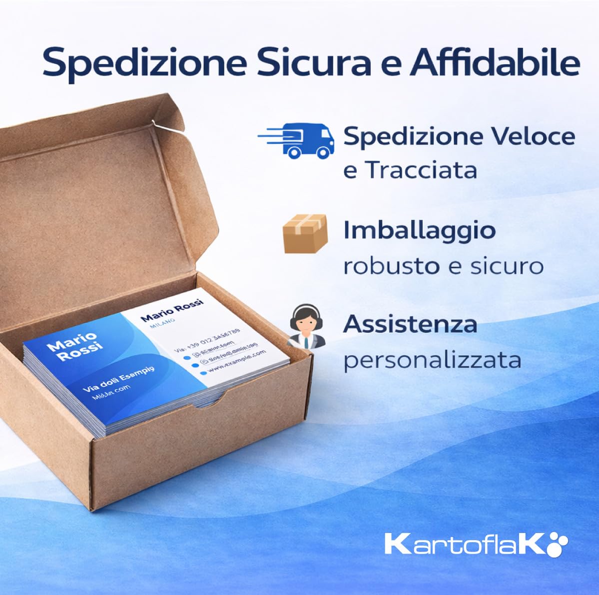 Biglietti da Visita Personalizzati 85x55 mm Stampa Fronte Retro Logo QR Code Carta Opaca Premium 250 Pezzi