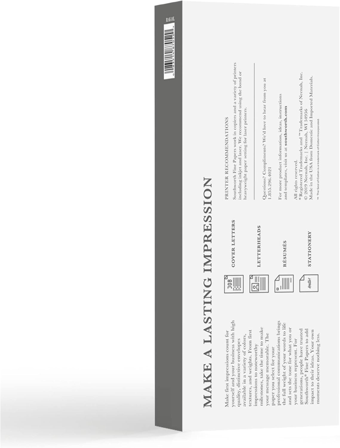 Southworth® 100% Cotton & 100% Recycled Envelopes, #10 (4 1/8" x 9 1/2"), 24 Lb, Ivory, Pack Of 50