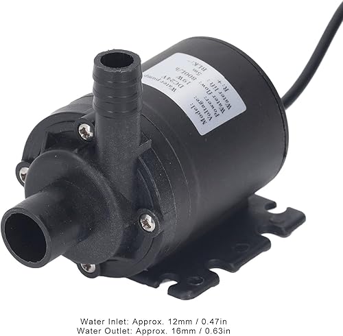 Miniatura 3 de Fafeicy Bomba sumergible, bomba de fuente de 200 GPH para acuario con elevación de 16.4 ft DC24V para fuente, estanque, acuario hidropónico