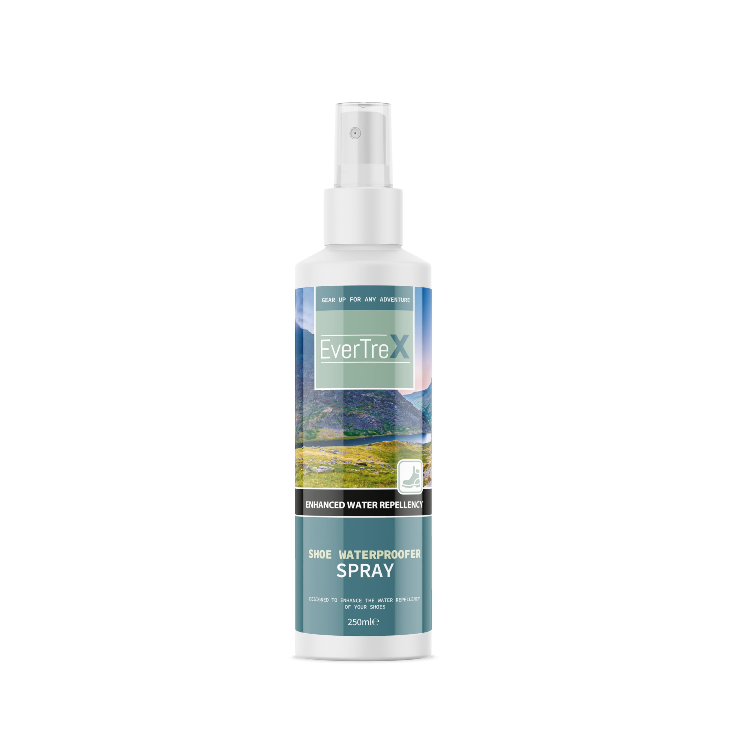 EverTreX - Shoe Proofer Spray | Rain, Liquid & Stain Repellent | Protector, Waterproofing for Shoes, Trainers, Boots and Footwear - 250ml