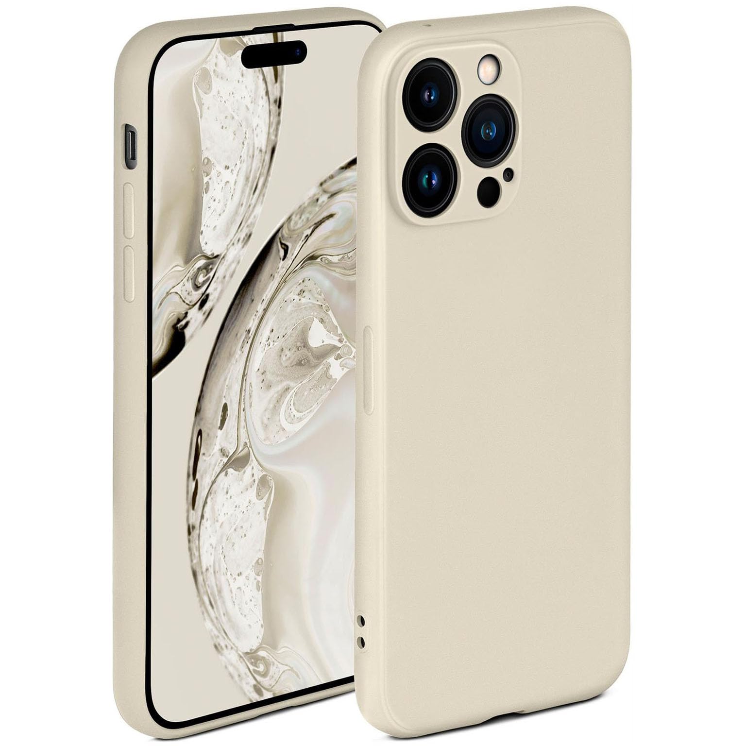 ONEFLOW Soft Case für iPhone 14 Pro – Silikonhülle mit Kameraschutz und Displayerhöhung