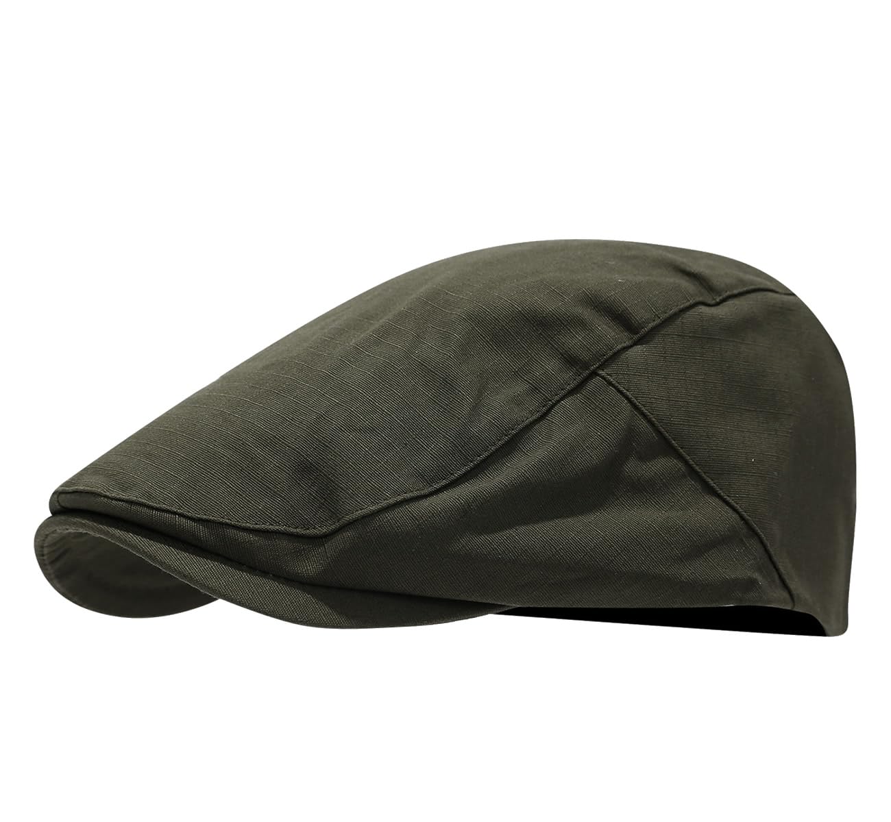 Quanhaigou Men's Cotton Flat Ivy Gatsby Newsboy Driving Hat Adjustable Irish Cabbie Ivy Driving Hunting Cap