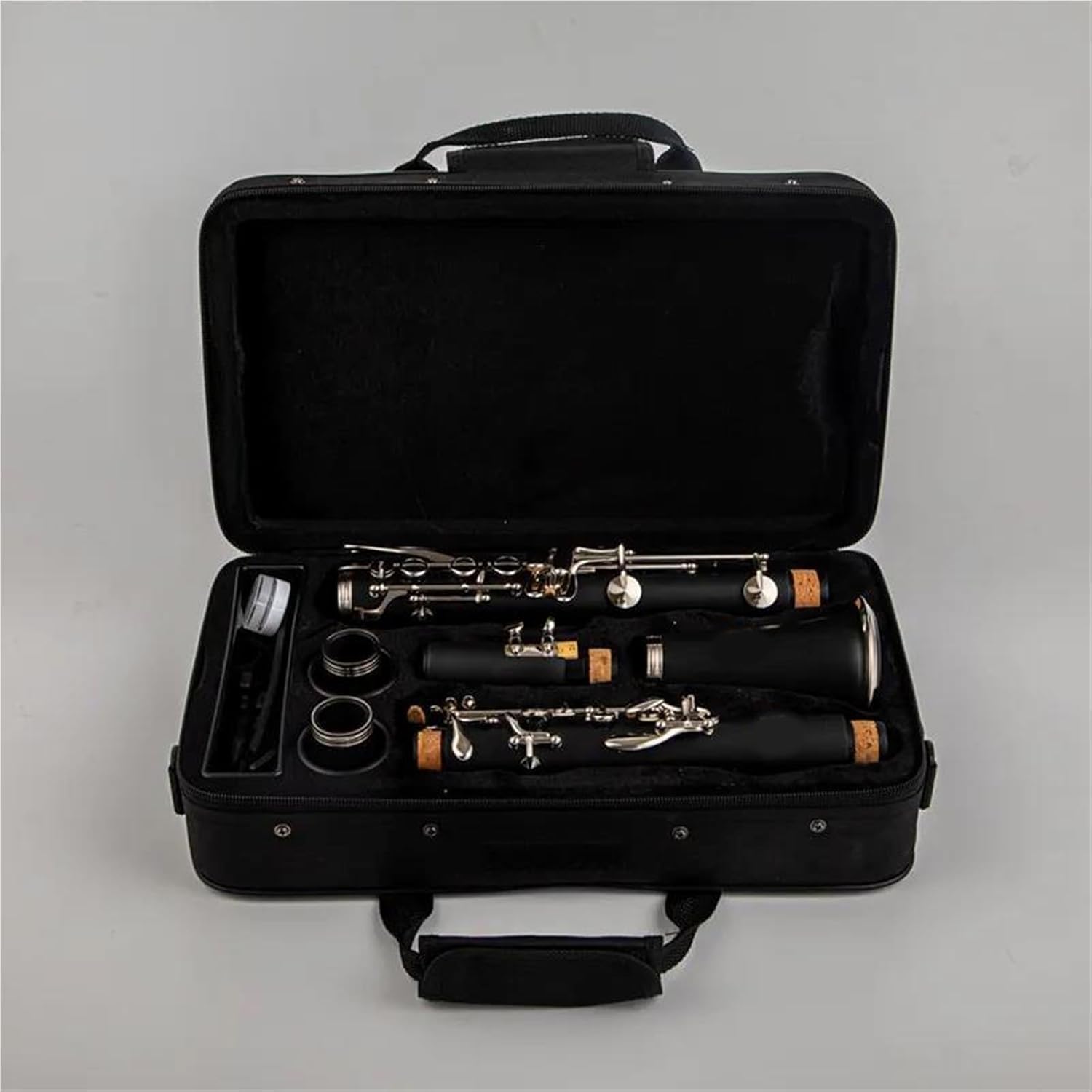 Professional Woodwind Instrument B Tone Clarinet Black Body with Box Accessories Clarinet