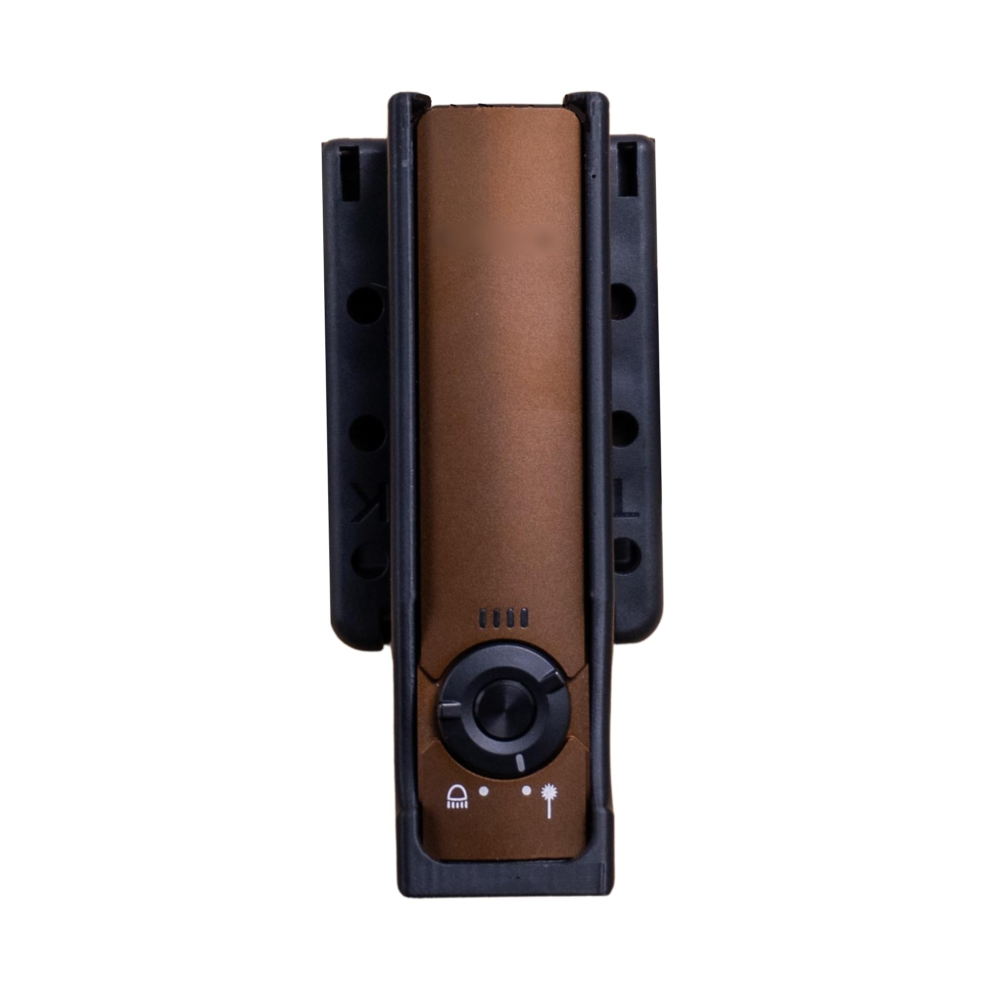 Clip & Carry EDC Belt Holster For Olight Arkfeld Original, Pro & Ultra – Custom PETG Molded – Locking Adjustable Clip Fits 1-2.25" Belts – Horizontal Or Vertical Carry (Flashlight Not Included)