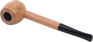 BCDZZ Wooden Tobacco Smoking Pipe Vintage Tobacco Pipe Wood Filter Straight Pipe Tobacco Smoking Pipe Accessories