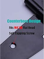 Vista 6 de HLMOptimo Heavy Duty T Hinge Tee T Strap Shed Gate Barn Fence Door Hinge Wrought Rustproof Black (6 pcs, 4 inch)