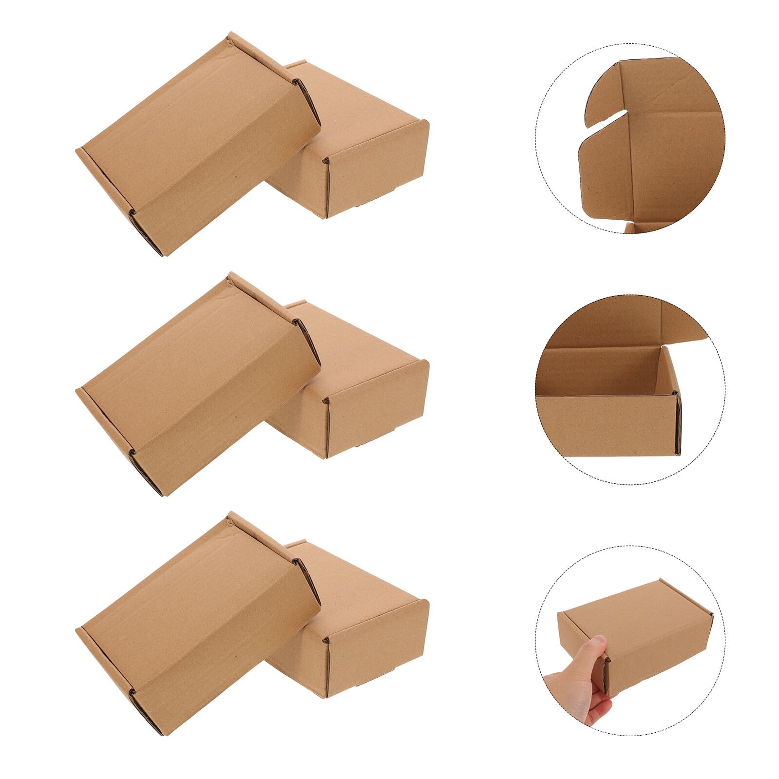BESPORTBLE 30pièces Mini Boîtes Emballage Carton pour Maison de Poupée Emballage Cadeau Rectangulaire Boîtes de Rangement pour Vêtements et Jouets Miniatures
