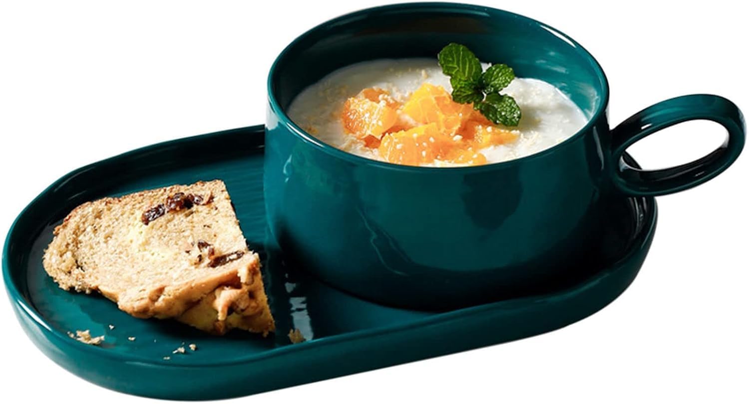 Set composto da ciotole in ceramica per zuppa di cipolle francese con