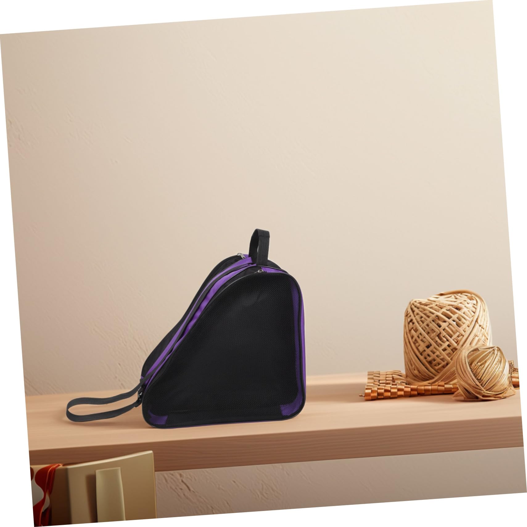 Yardwe 2pezzi Borsa Per Pattini Rotelle Da Borsa Spaziosa Per Scarpe Da Pattinaggio Zaino Portatile Con Cerniera Organizzatore Per Pattini e Attrezzatura