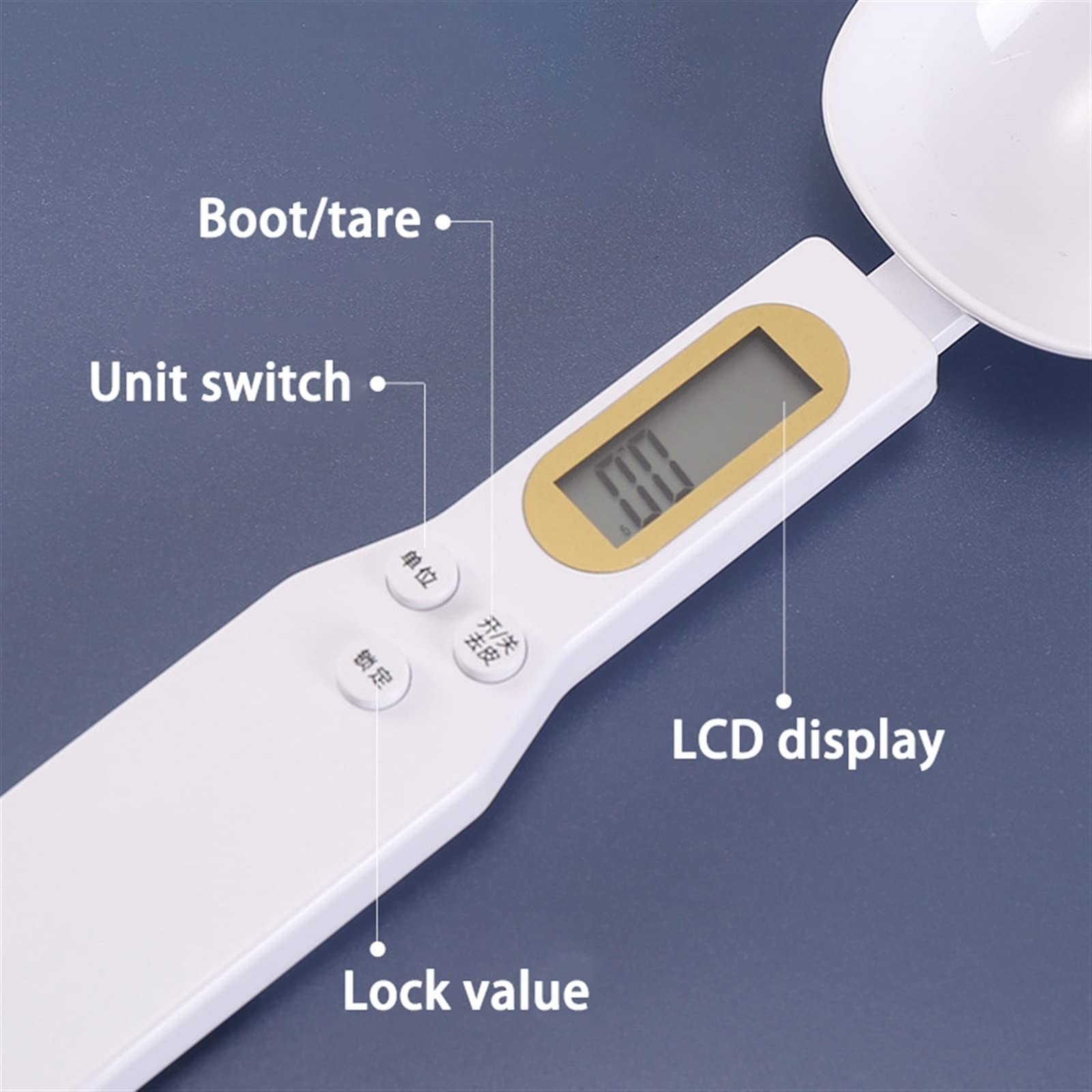 Lebensmittelwaage Elektronische Küchenwaage LCD Digitale Messmehl Digitale Löffelwaage Mini Küchenwerkzeug for Milchkaffeewaage Waagen