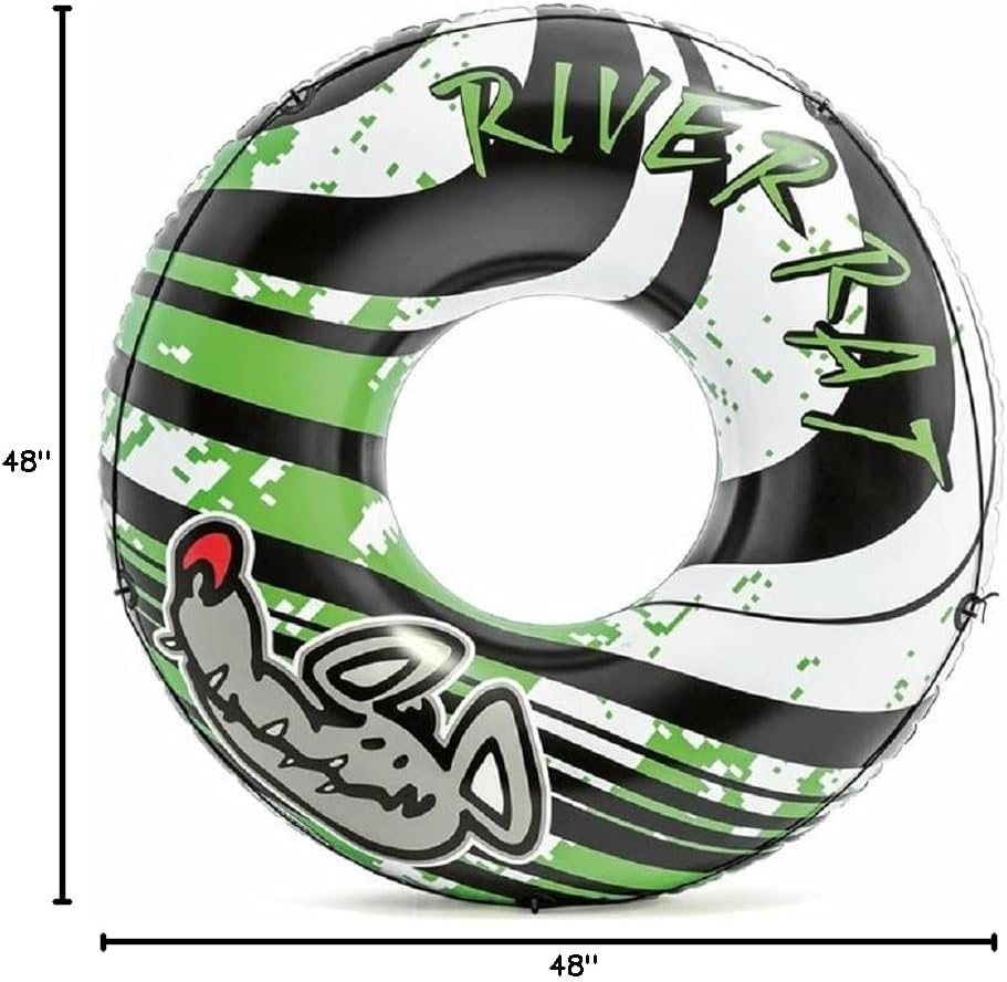6-Pack Intex River Rat 48-Inch Inflatable Tubes for Lake/Pool/River | 6 x 68209E
