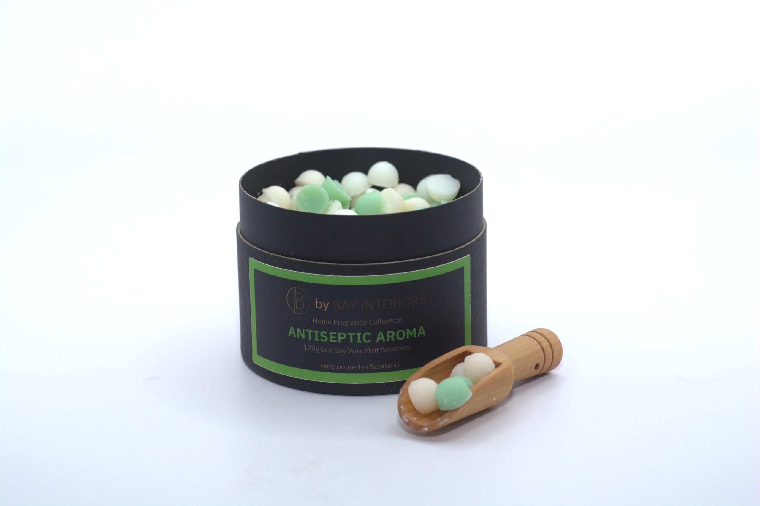 By Bay Interiors Grey Scoopies Eco Soy Wax Scoopable Melts Highly Scented Vegan No Plastic 120G (Antiseptic Aroma)