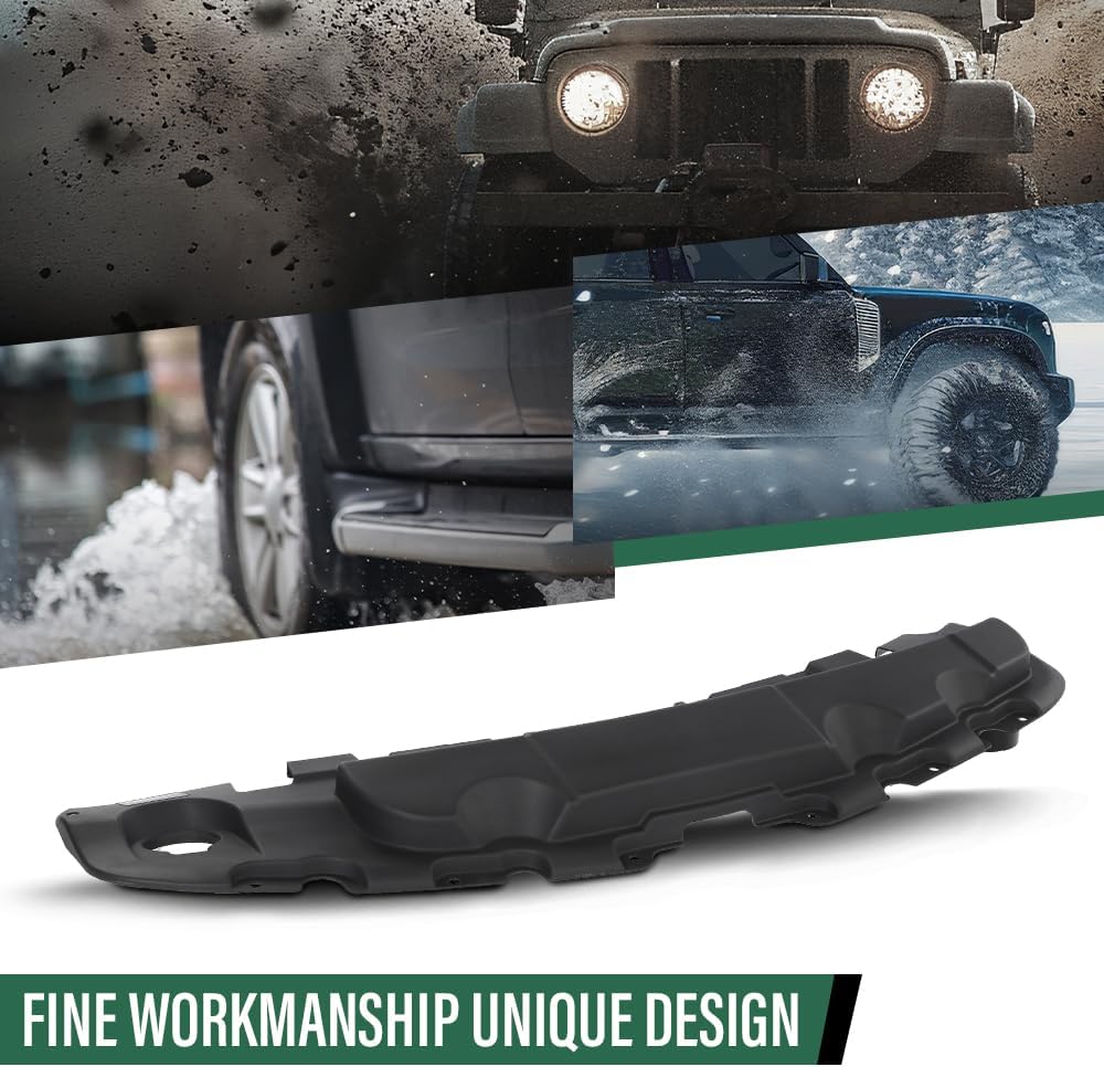 GRAND ORANGE Upper Radiator Support Cover Compatible with Chevy Traverse 2018 2019 2020 2021 2022 2023 23117555, GM1224162 Black