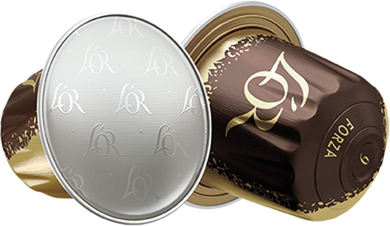 L'OR Espresso Coffee Forza Intensity 9 - Nespresso®* Cápsulas de café de aluminio compatibles - 3 paquetes de 40 cápsulas (120 bebidas)
