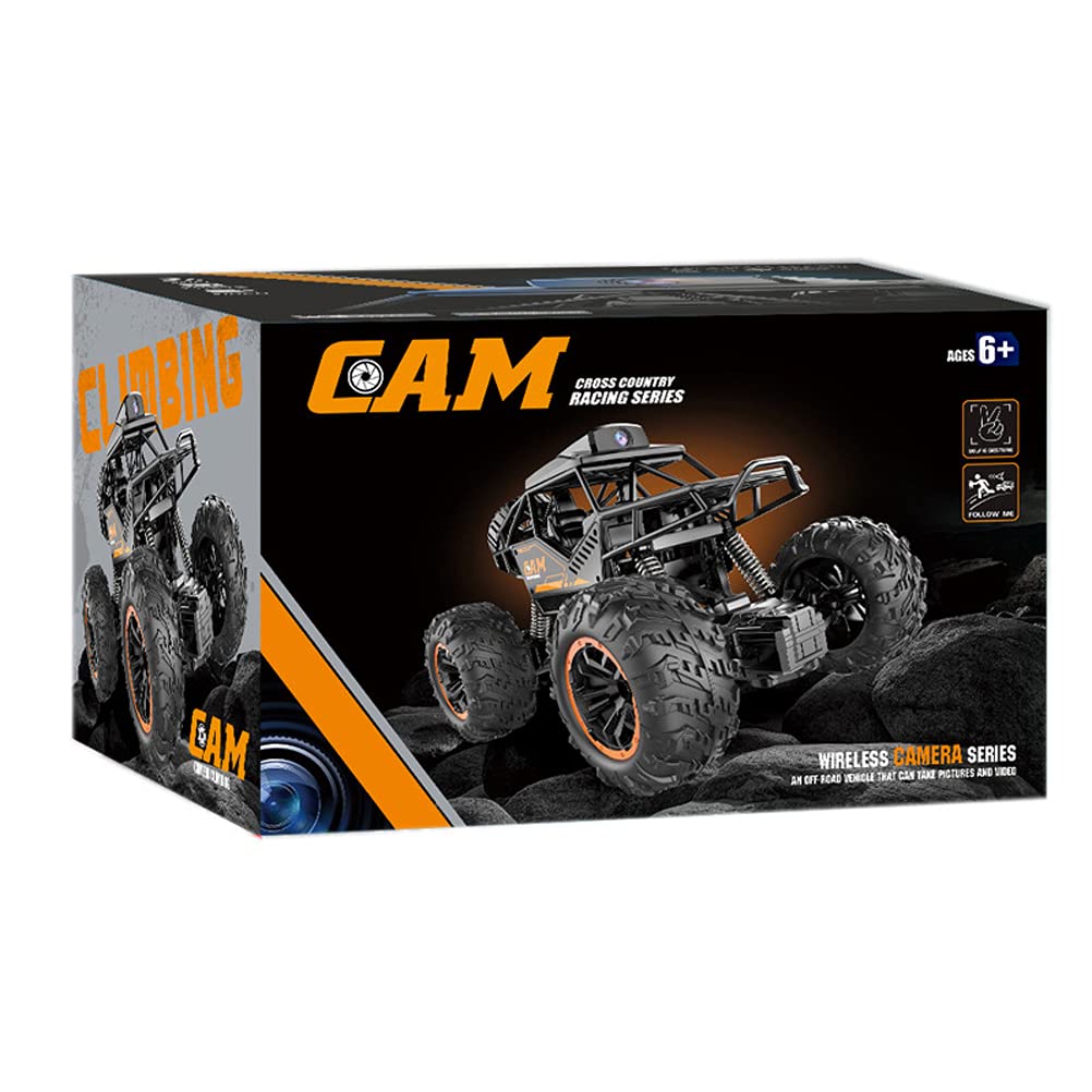 Voiture télécommandée avec caméra 5W, 2.4Ghz Off-Road Remote Control Truck haute vitesse rapide course électrique Hobby Toy pour les adolescents adultes