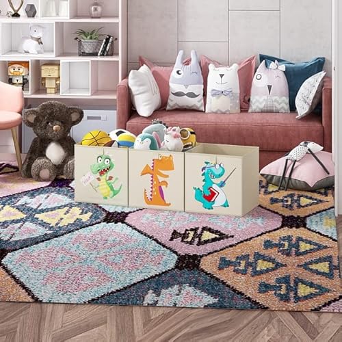 Wisdom Star Toy Chest, Removable Divider Toy Storage Organizer, Animal 11 Inch Fabric Storage Cube Bins, 6 Pack Storage Baskets For Shelves, Cube Storage Boxes For Organizing Closet Bins #TOP3