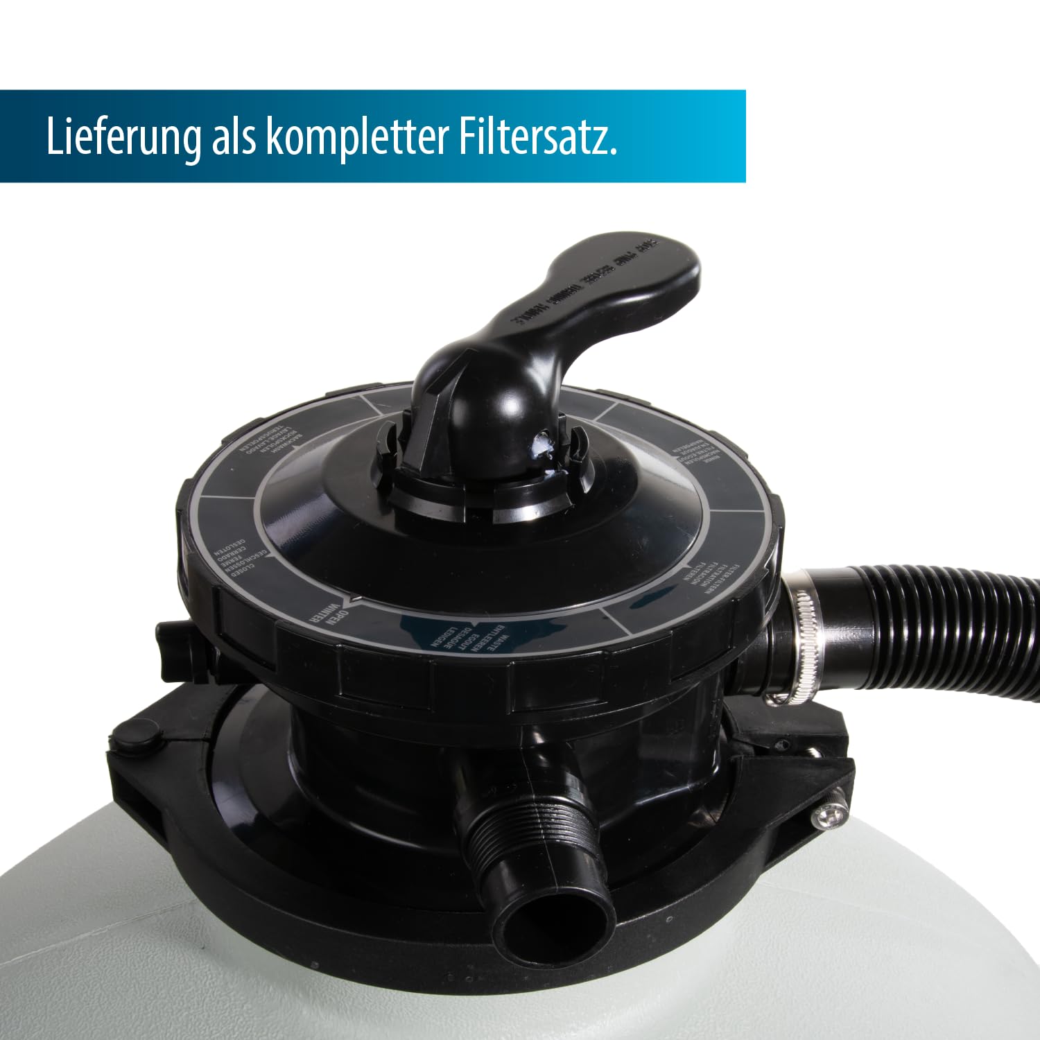 AquaForte Zestaw filtrów piaskowych SQ460-Super do basenu, 60 m³, pompa 10 m³/h, 550 W