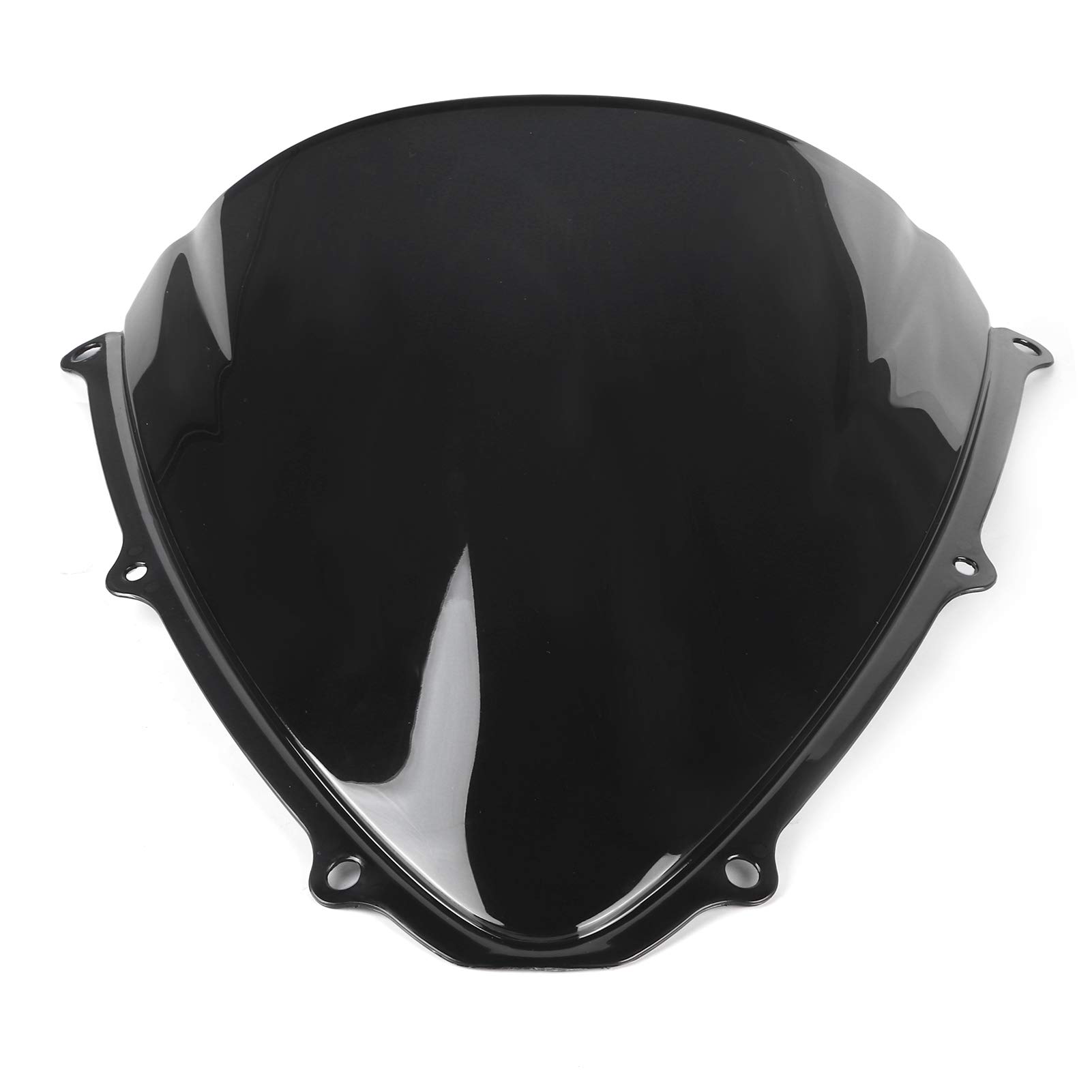 Frangivento per moto e moto, deflettore per parabrezza in PC, compatibile con Suzuki GSXR 600 750 K6 2006 2007 (nero)