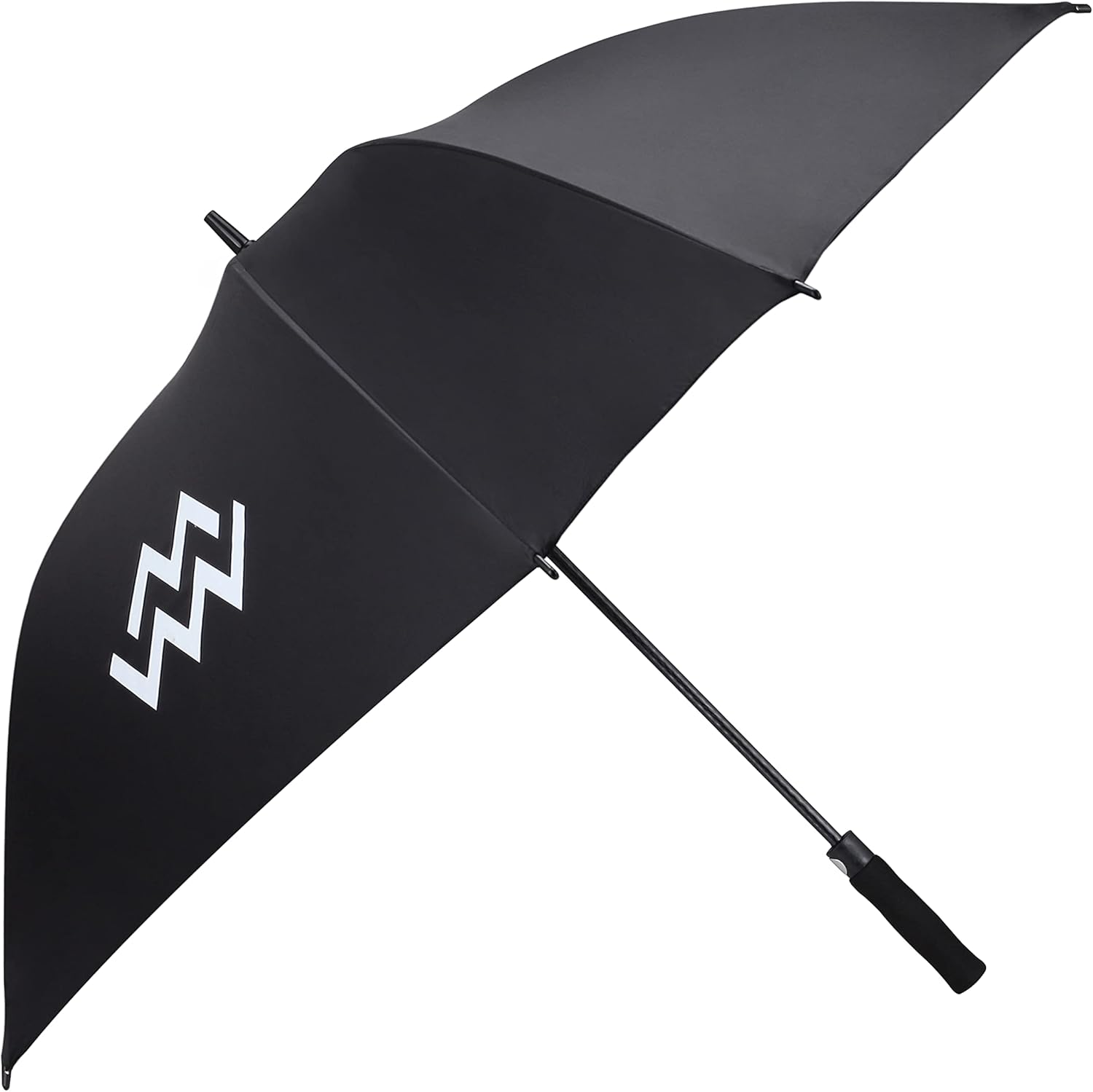 Marino Avenue Golf Umbrella 62 Inch - Windproof -Automatic Open - UV Protection- Square Umbrella for Men Women - Onyx - One Size