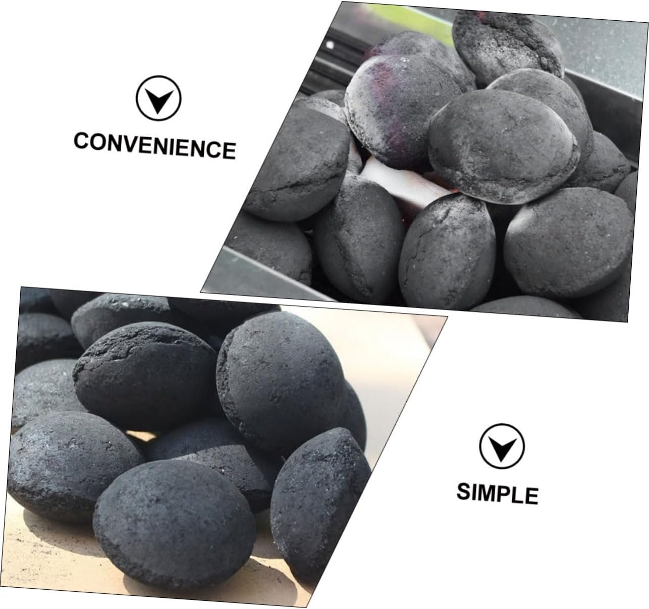 1pack BBQ Tools Carbon Camping Kettle Campfire Grill Charcoal Briquettes Outdoor Cooking Essentials