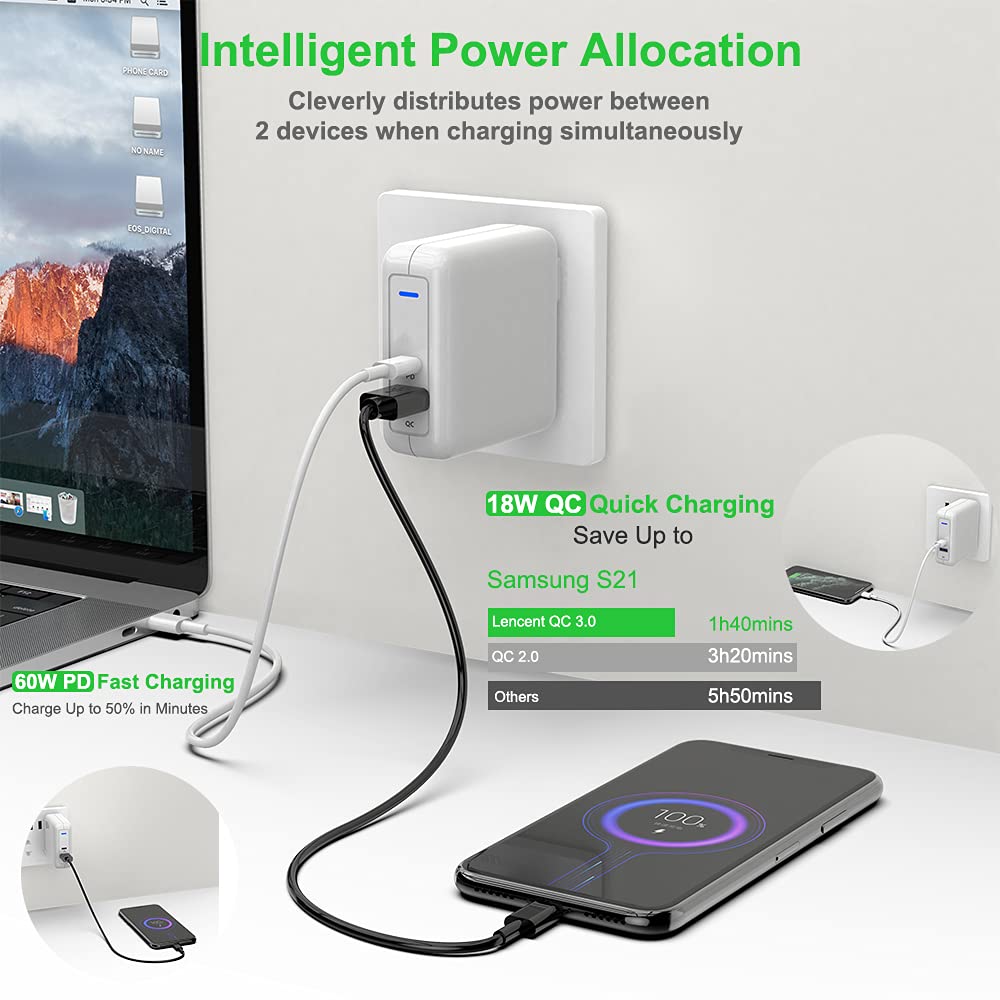 Carica 78W USB C Charger Tipo C Power Supply - Dettaglio