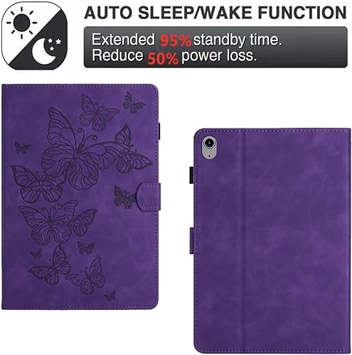 Miniatura 3 de Funda para iPad de 10.9 pulgadas de 10.9 pulgadas 2022, con portalápices y bolsillos apagado automáticoencendido automático, soporte delgado de