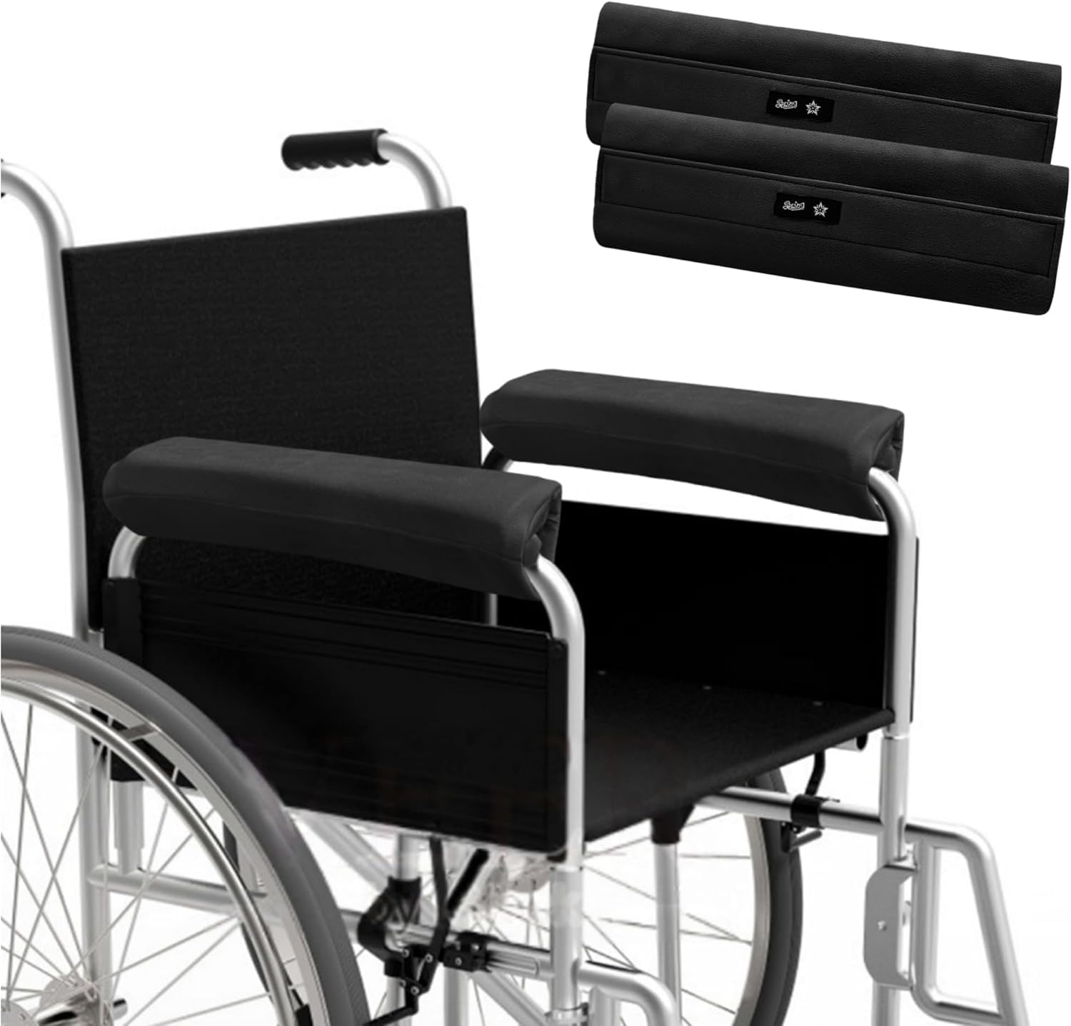 SPRING SEAON Ergonomische Armlehnen Kissen für Stuhl – Weiche Plüsch Armauflagen für Büro- und Gamingstuhl – Komfortable Stuhl Armlehnenpolster gegen Ermüdung