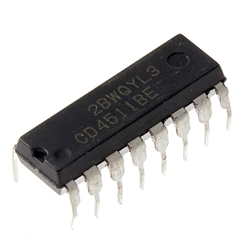 Miniatura 4 de 20pcs CD4511BE CD4511 4511 CMOS BCD-a-7-Segment Latch Decodificador Drivers IC, DIP-16.