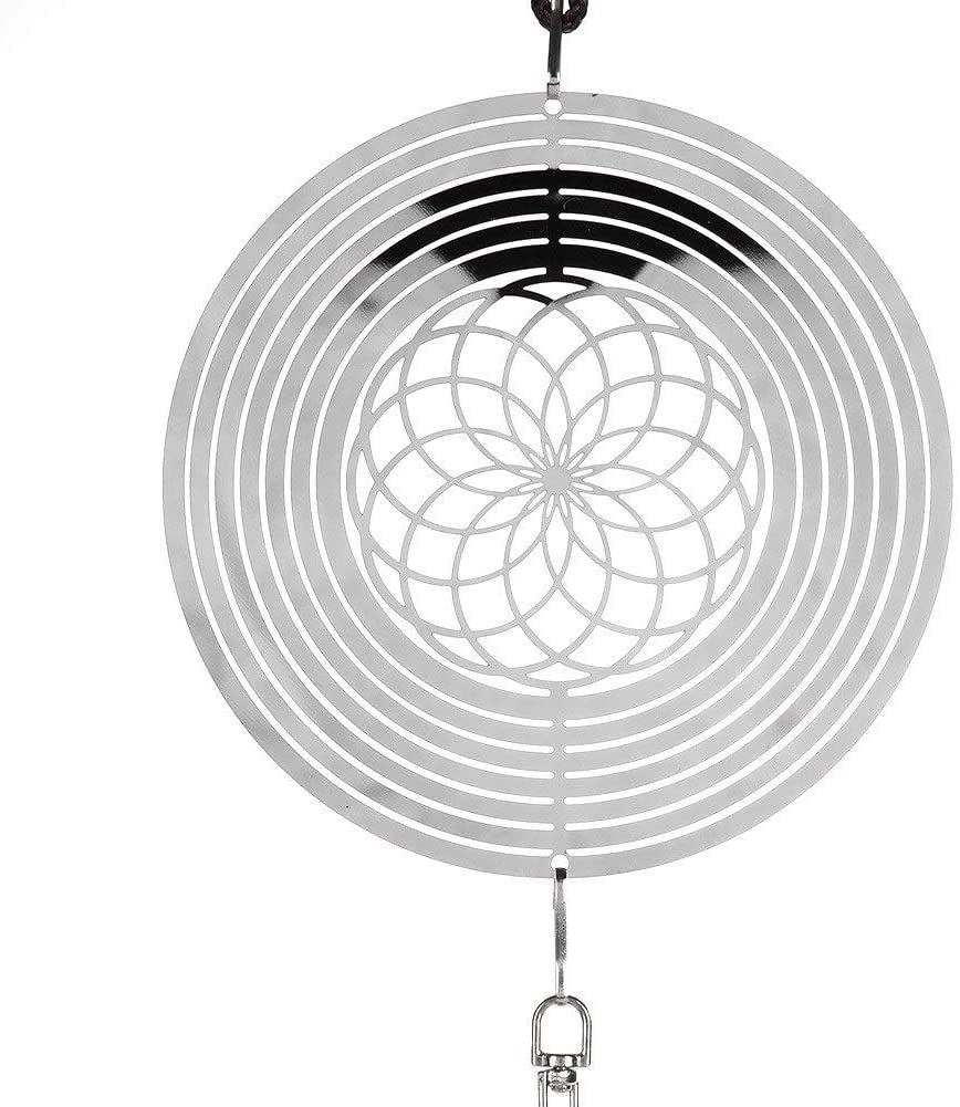 Campana a Vento Campanelli eolici Simpatico campanello a vento in metallo Musica a spirale con sfera di cristallo Campanello a vento per interni ed esterni Home Store Decorazione nordica All'aperto