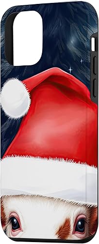 Miniatura 2 de iPhone 12 mini Funny Santa Claus Pig in Forest Cute Christmas Illustration Case