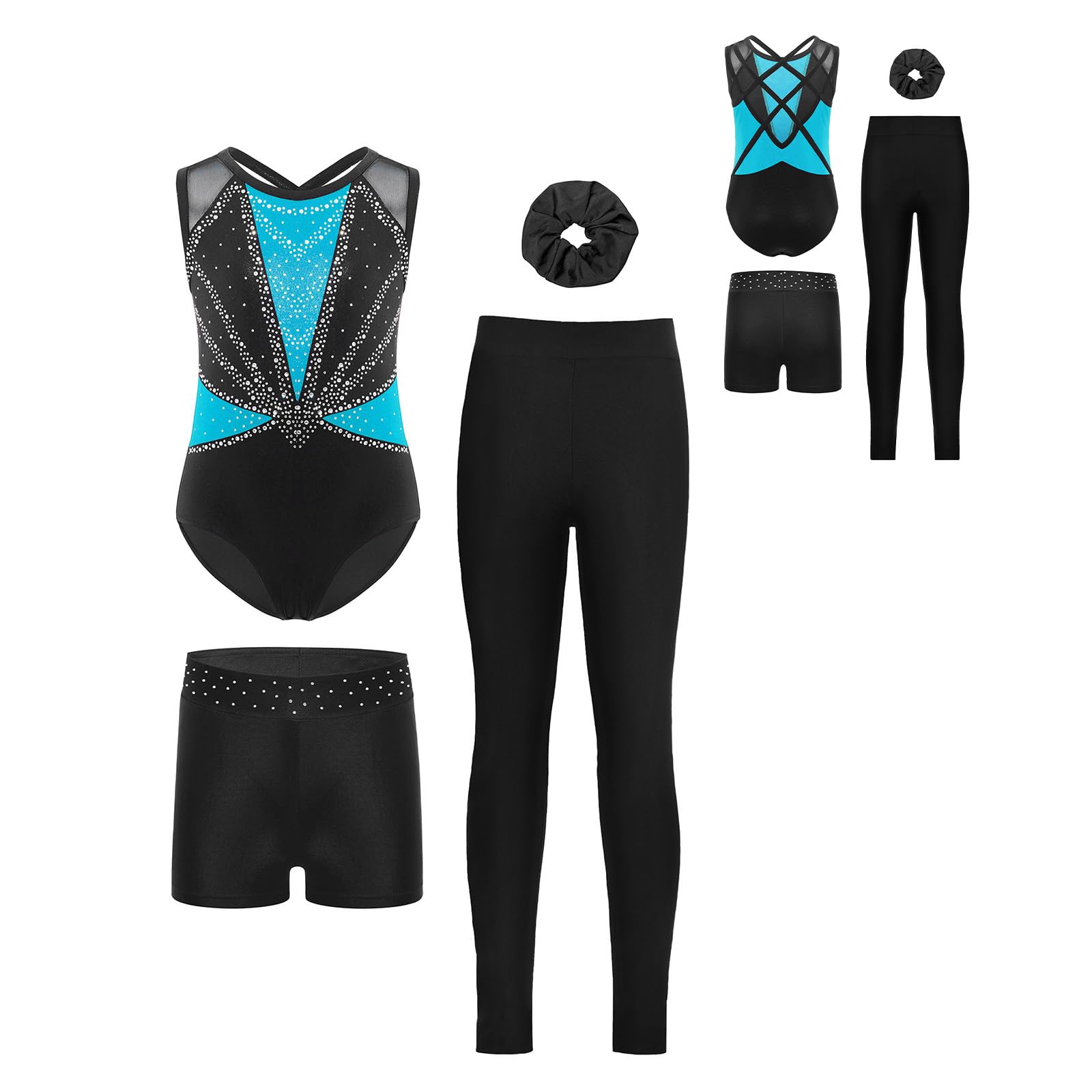 Bambini Body Ginnastica Bambina Con Leggings E Pantaloncini Outfit Per Allenamento Abbigliamento Allenamento Body Ginnastica Ritmica