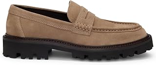 BOSS Herren Julyo Loaf Loafer aus Veloursleder mit Pennyloafer-Besatz Größe