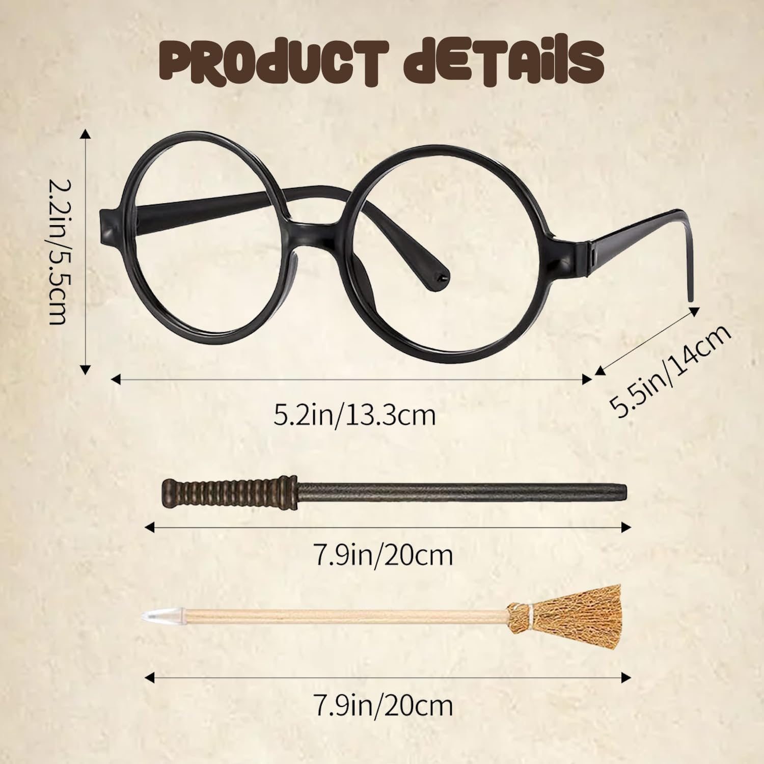 70Pcs Birthday Party Favor Supplies Decorations, Wristbands Glasses Broom Pencils Cards Tattoos Gift Bags for Birthday Theme Decor