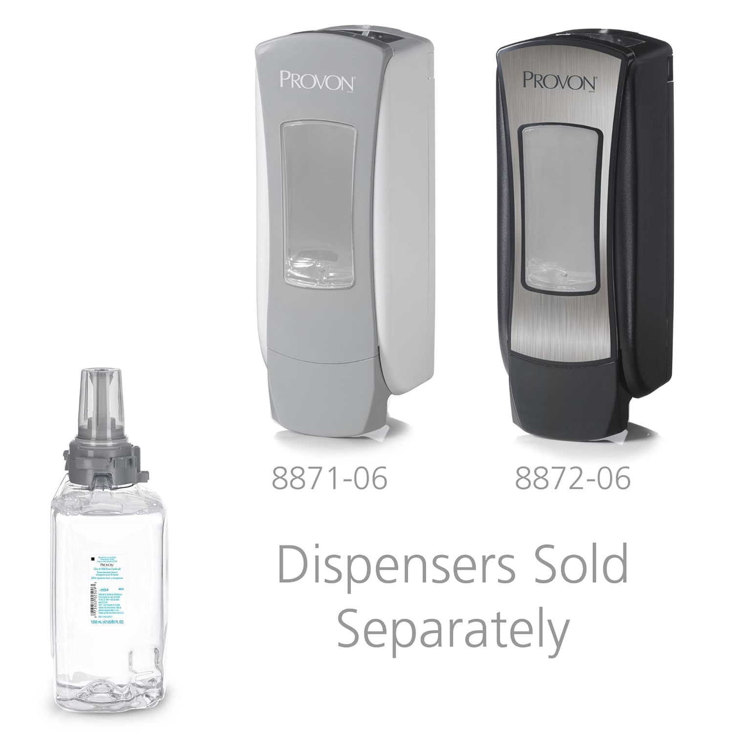 GOJO PROVON Clear & Mild Foaming Soap Dispenser Refill Bottle Unscented 1,250 mL 8821-03 1 Ct