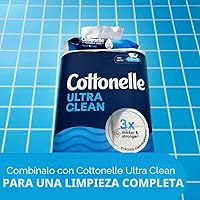 Vista 7 de Cottonelle Papel Higiénico Ultra Limpio con Textura de Ondas de Limpieza Activa, Papel de Baño Resistente, 24 Rollos Mega Familiares = 132 Rollos