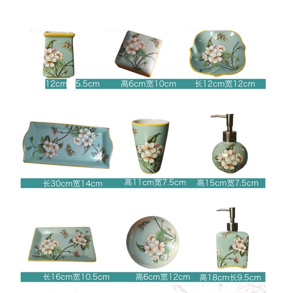 Bottiglia di sapone Kit sanitario cinese Ceramica sanitaria Hotel Portaspazzolino Tazza per gargarismi Set per gargarismi Forniture per il bagno