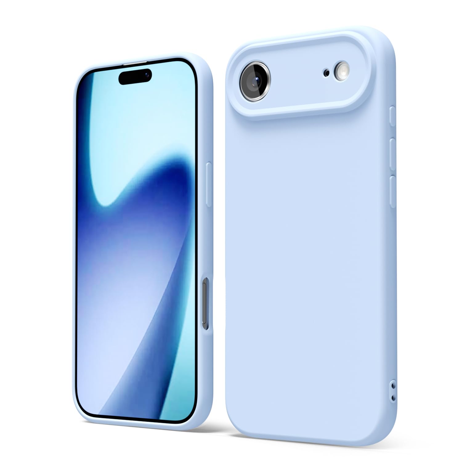 oakxco for iPhone 16 Pro Max Case Liquid Silicone, Soft Rubber Gel Elegant Aesthetic Basic Simple Cover, Cute Thin Slim TPU Matte Solid Color Plain Smooth Case for Women Girl, Light Pink — view 399
