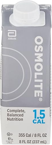 Osmolite 1.5 Cal Nutrition, Alimentación por sonda, 8 oz, Abbott Nutrition 64837, 1 unidad