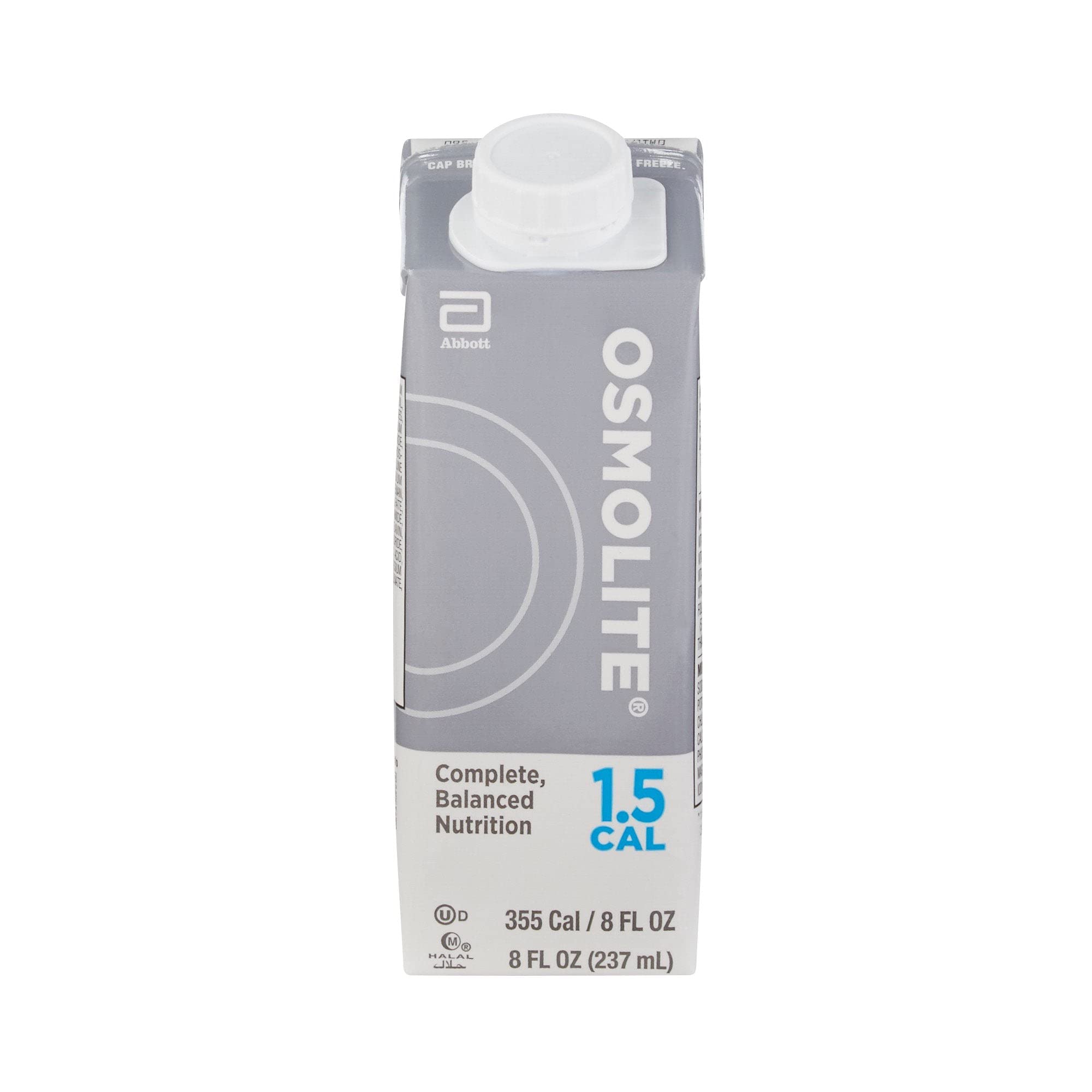 Osmolite 1.5 Cal Nutrition, Alimentación por sonda, 8 oz, Abbott Nutrition 64837, 1 unidad