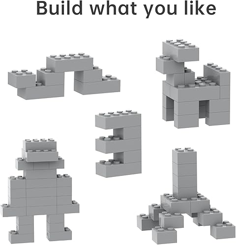 Miniatura 42 de Bloque clásico de ladrillos a granel de 2 x 4, 100 piezas de ladrillo de construcción amarillo albaricoque, compatible con piezas y piezas Lego