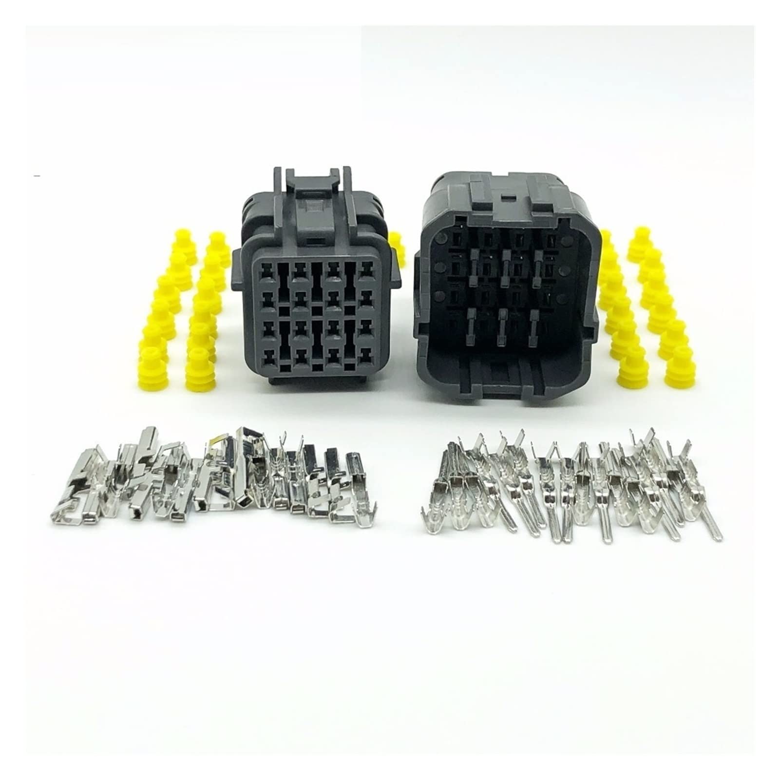 Hengliang Store Lot de 5 connecteurs électriques étanches 16 broches femelles mâles