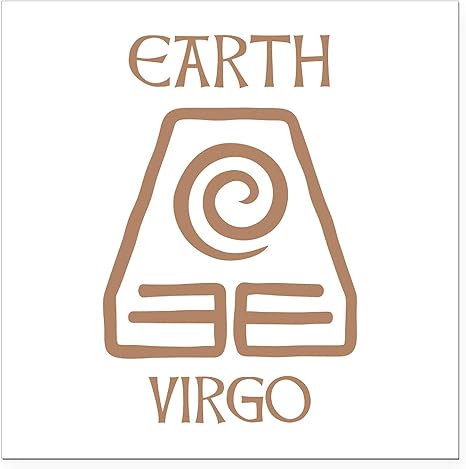 CafePress Earth Sign Symbol Astrology Virgo Square Car Magne Square Car Magnet, Magnetic Bumper Display